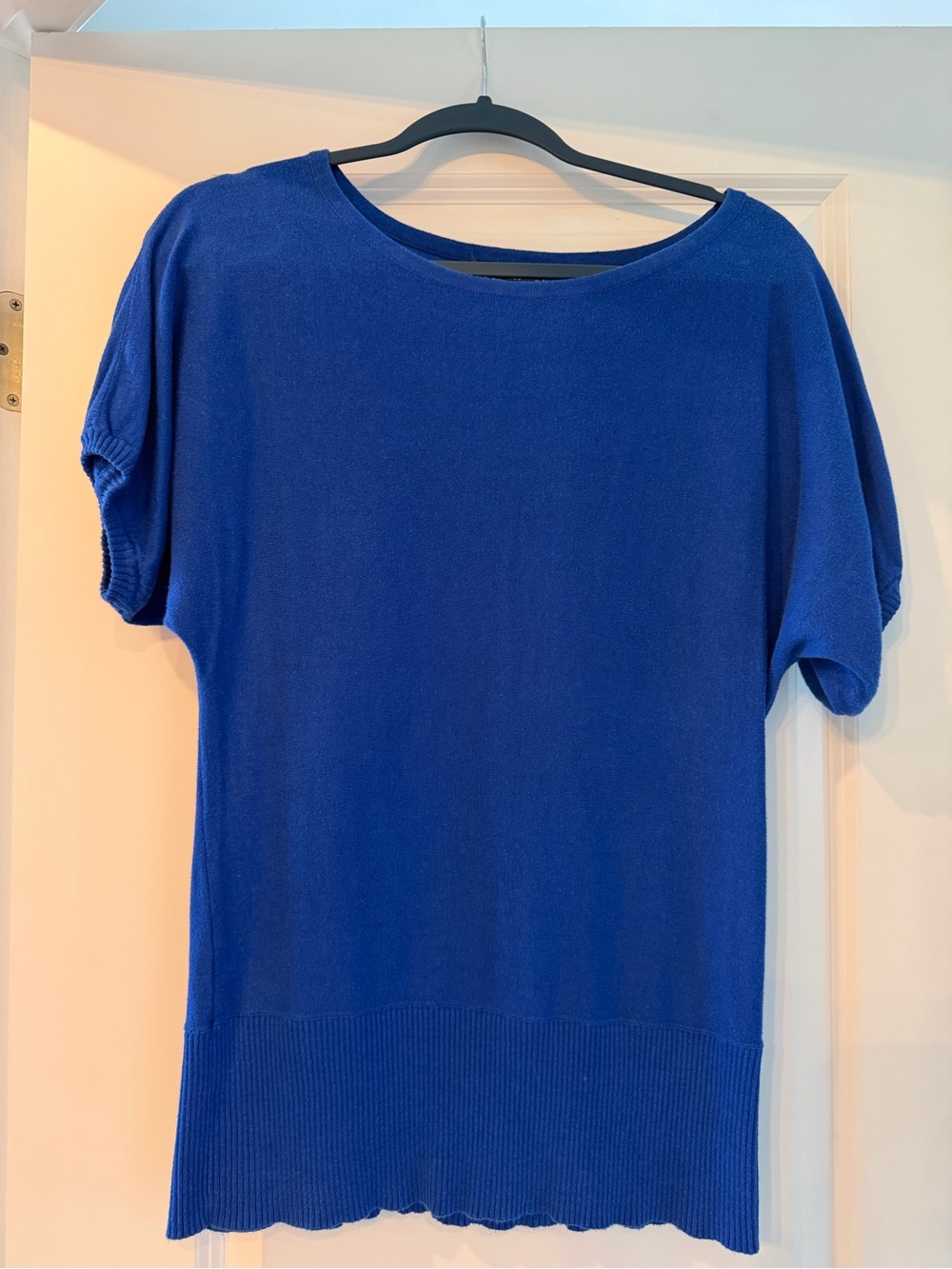 The Limited Royal Blue Short Sleeve Knit Top
